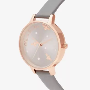 OLIVIA BURTON Wishing Star moteriškas laikrodis OB16PQ03 34 mm Rožinis auksas