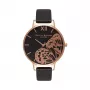 Olivia Burton moteriškas laikrodis OB16AM97 38mm sidabrinis nerūdijančio plieno tinklelio apyrankė