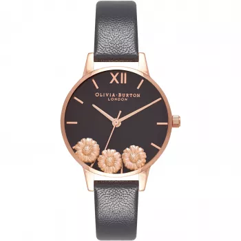 OLIVIA BURTON Moteriškas laikrodis OB16CH05 Rožinis auksas 30 mm