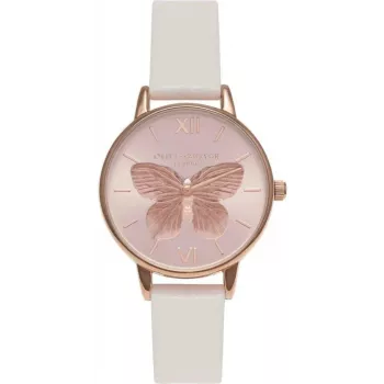 OLIVIA BURTON Women's Watch OB16MB16 30 mm Rose Gold Stainless Steel Mesh