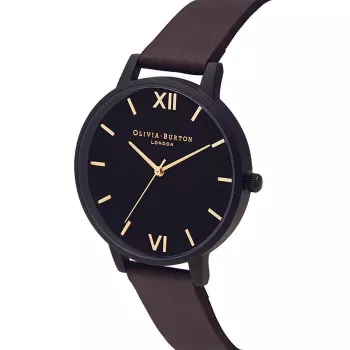 Olivia Burton moteriškas laikrodis OB16SH06 40mm rožinio aukso spalvos nerūdijančio plieno tinklelis