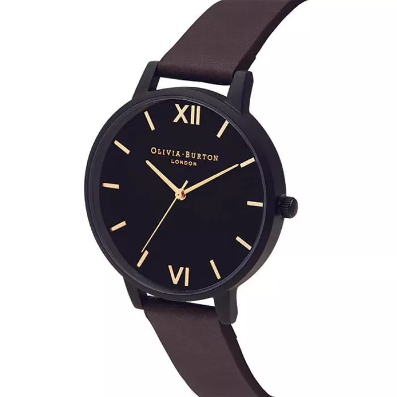 Olivia Burton moteriškas laikrodis OB16SH06 40mm rožinio aukso spalvos nerūdijančio plieno tinklelis