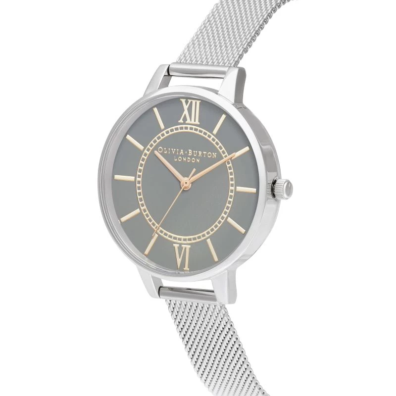 OLIVIA BURTON Moteriškas laikrodis OB16WD86 34mm Rožinis auksas Nerūdijančio plieno tinklelis
