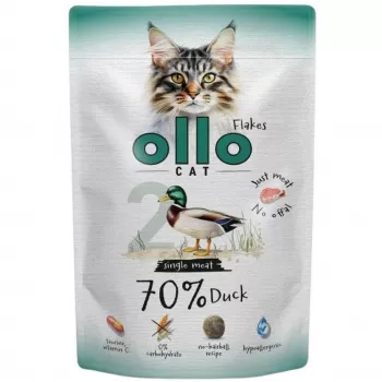 Ollo Cat Pouch No. 2 Duck 85 g – Pilnavertis šlapias maistas padaže