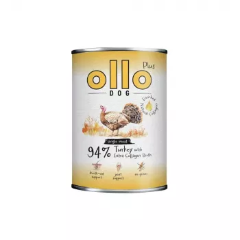 OLLO Plus Collagen Mono Turkey šlapias šunų ėdalas 800 g