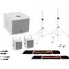 Omnitronic 20000837 aktyvi 8 colių PA kolonėlė su Bluetooth, USB/SD, 800W peak, balta
