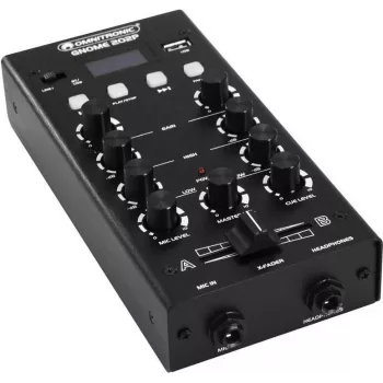 OMNITRONIC GNOME-202P mini mikšeris, juodas, 10006885