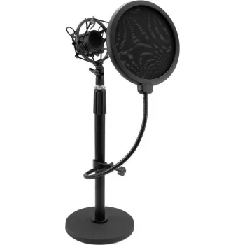 OMNITRONIC MSP-1 mikrofonų stovas su shock mount ir pop filtru 60006024