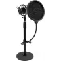 OMNITRONIC MSP-1 mikrofonų stovas su shock mount ir pop filtru 60006024