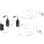 OMNITRONIC Set FAS TWO dviejų kanalų UHF belaidė mikrofonų sistema su 2 kūno siųstuvais ir galvos mikrofonais (660-690 MHz) 20000971