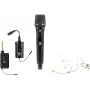 OMNITRONIC rinkinys FAS TWO + dinaminis belaidis mikrofonas + kūno siųstuvas + ausinės mikrofonas 660-690MHz (20000970)