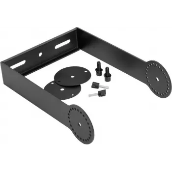 OMNITRONIC pasukamas laikiklis PAS-208/208A MK4 garsiakalbiams, tvirtinimas prie sienos/lubų, plieninis, juodas, 15 kg apkrova 11039571
