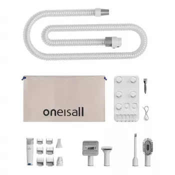 Oneisall LM2 Gyvūnų priežiūros rinkinys su dulkių siurbliu, 9000Pa siurbimas, 5-in-1, šunims ir katėms