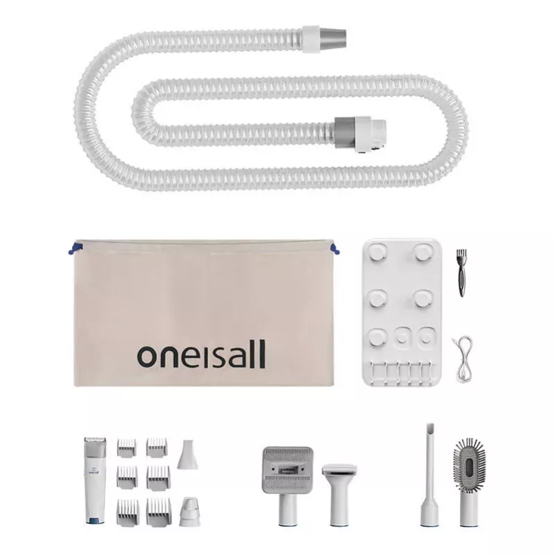 Oneisall LM2 Gyvūnų priežiūros rinkinys su dulkių siurbliu, 9000Pa siurbimas, 5-in-1, šunims ir katėms