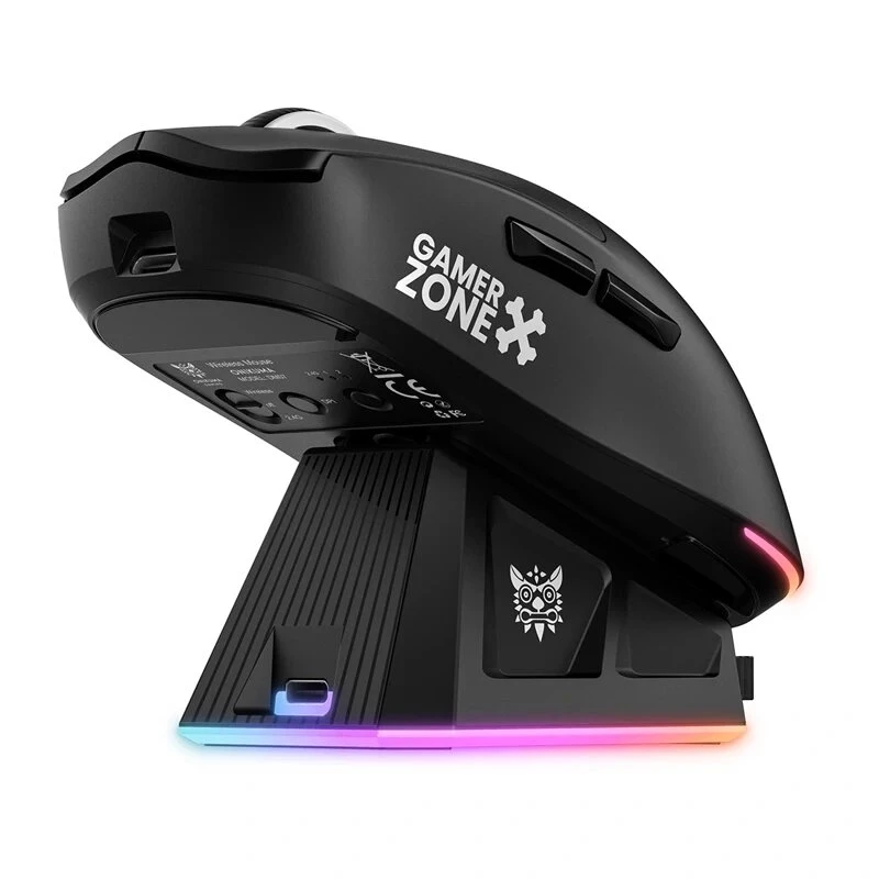 ONIKUMA DM07 RGB žaidimų pelė, juoda, 6400 DPI, laidinė optinė, 7 mygtukai