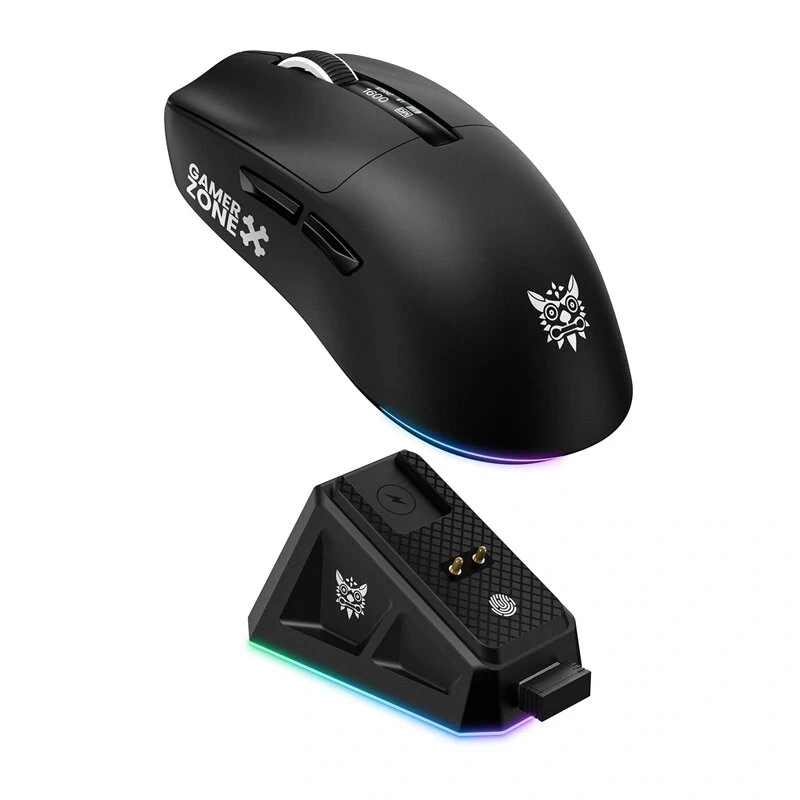ONIKUMA DM07 RGB žaidimų pelė, juoda, 6400 DPI, laidinė optinė, 7 mygtukai