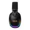 ONIKUMA GT805 laidinis žaidimų ausinių rinkinys su RGB LED, 50 mm tvarkyklėmis, lanksčiu mikrofonu (juodos spalvos)