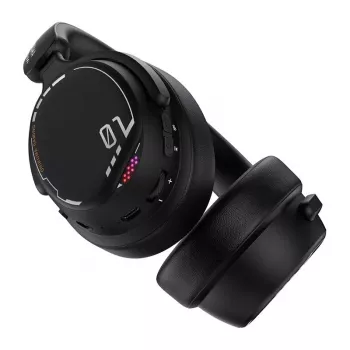 ONIKUMA GT886 žaidimų ausinės, dengiančios ausis, laidinės, RGB LED, 50 mm tvarkyklės, juodos