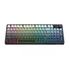 ONIKUMA MT902 2.4G belaidė žaidimų klaviatūra, 60 % kompaktiška, 68 klavišų, mechaniniai jungikliai, RGB apšvietimas, karštai keičiami, juodos ir baltos spalvos gradientas