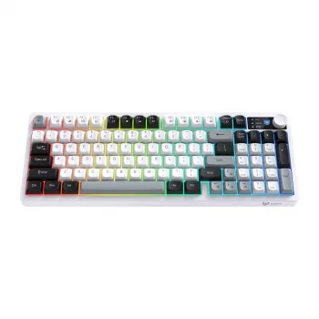 ONIKUMA MT902 2.4G belaidė žaidimų klaviatūra (juoda ir balta)