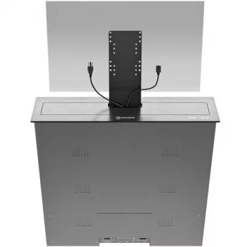 ONKRON Monitorio stovas su stalčiumi, iki 24 inch, juodas, NWSSC24-B