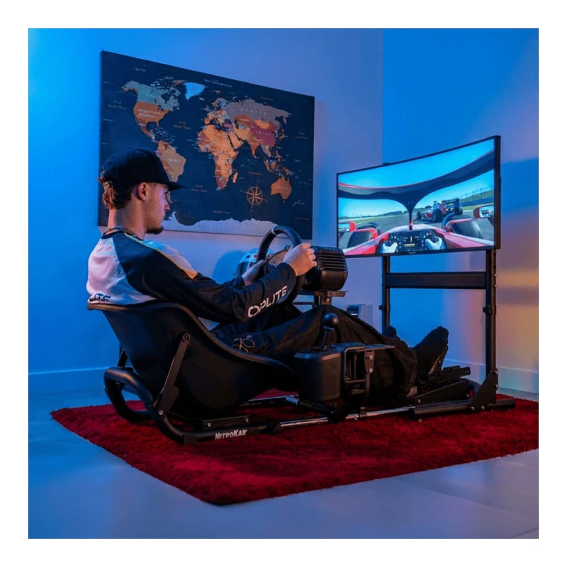 Oplite Nitrokart Monitor Stand V2 juodas, skirta skrydžio/lenktynių simuliatoriams