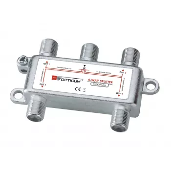 OPTICUM 1x4 DVB-T/SAT signalo skirstytuvas 5-2400 MHz F-type cinkuotas