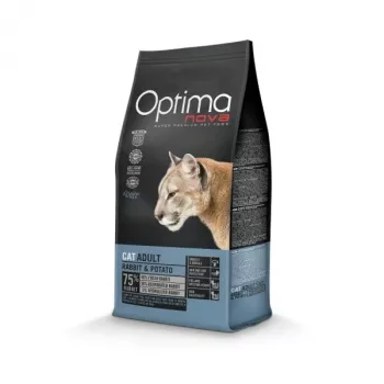 OPTIMANOVA Cat Adult Rabbit and Potatoes - Sausas kačių ėdalas - 2 kg