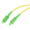 OPTIX Single-Mode 9/125 Simplex šviesolaidžio trumpiklis, 3 m, SC/APC į SC/APC, 3,0 mm LSZH geltonas