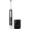 Oral-B iO White Clean elektrinis dantų šepetėlis, juodas/baltas su kelioniniu dėklu