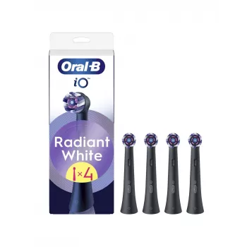 Oral-B iO Whitening atsarginės šepetėlio galvutės, 4 vnt. (juodos)