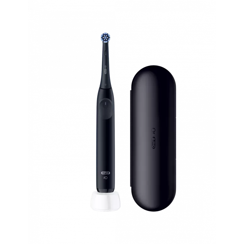 ORAL-B iO2 Night Black elektrinis dantų šepetėlis su kelioniniu dėklu