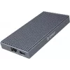 ORICO M.2 NVMe Docking Station su aktyviu PD 100W, HDMI 2.0, garsu, RJ-45, kortelių skaitytuvu – pilka (CDH-9N-GY-BP)