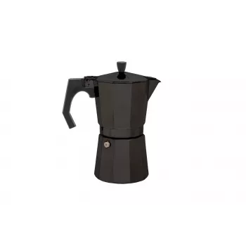 Origin Outdoors Bellanapoli espreso virimo aparatas, viryklės moka puodas, 3 puodeliai, juodas