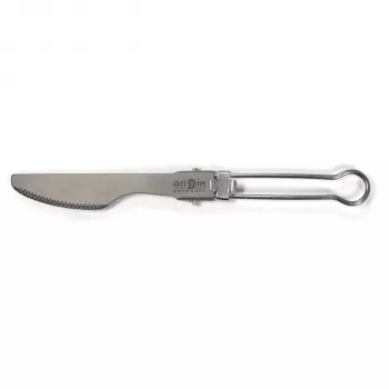 Origin Outdoors Titanium Minitrek virimo puodas 450 ml su sulankstoma rankena ir dangteliu