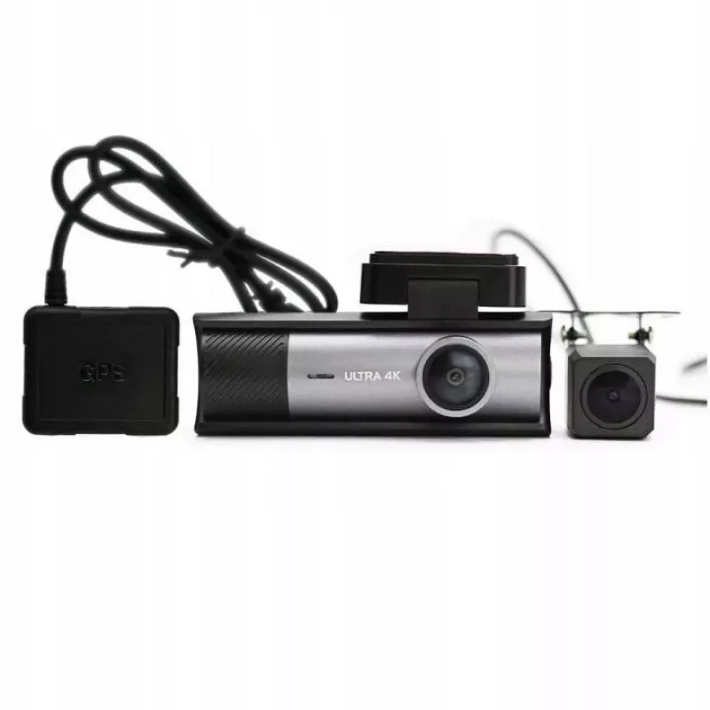 ORLLO RX-700 PRO 4K dviguba vaizdo registratorė – priekinė ir galinė kamera su GPS, Wi-Fi ir parkavimo režimu