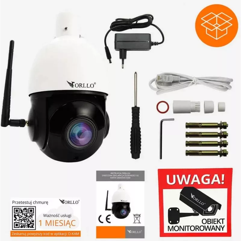 ORLLO Z10 lauko PTZ IP WiFi kamera 4MP 18x priartinimas
