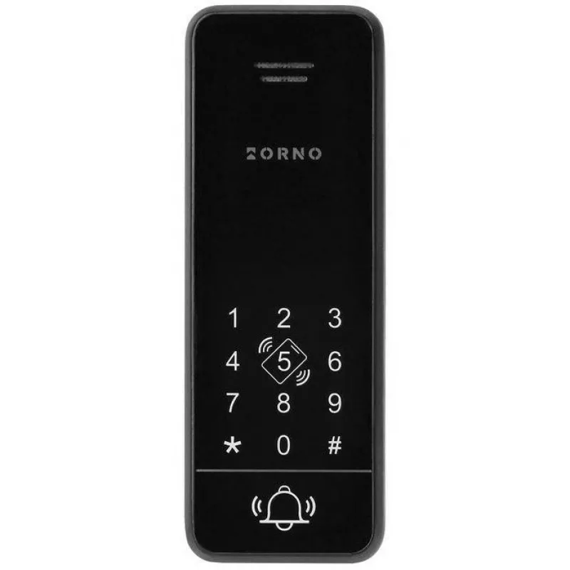 ORNO OR-DOM-BA-933/B Vartotojo skambučio ir durų atidarymo komplektas, vieno buto, 2 laidų, klaviatūra, RFID, juodas