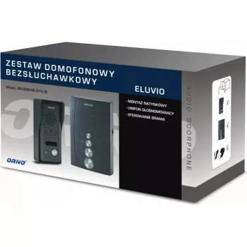 ORNO OR-DOM-RE-914/B Laidinė Ausdinė Domofono Sistema Juoda