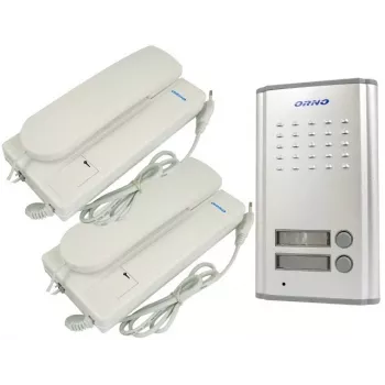 ORNO OR-DOM-RL-903 Wired Video Intercom Kit su 7 colių LCD monitoriumi, aliuminio lydinio lauko skydeliu, IR naktiniu matymu, 4 laidų jungtimi