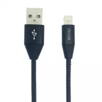 ORSEN S31 Lightning kabelis 2.1A 1,2m Juodas
