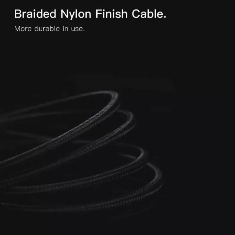 ORSEN S53 USB-C į USB-C laidas 3A 1m Juoda