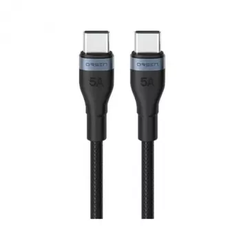ORSEN S53 USB-C į USB-C laidas 3A 1m Juoda