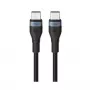 ORSEN S53 USB-C į USB-C laidas 3A 1m Juoda