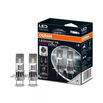 OSRAM LED lemputės 2 vnt. H7 12V 16W PX26D