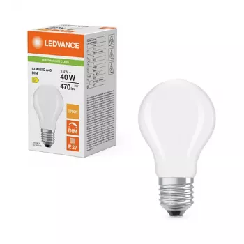 OSRAM LED Classic A 40 Filament DIM P 3.4W 827 Frosted Dimmable LED Lemputė