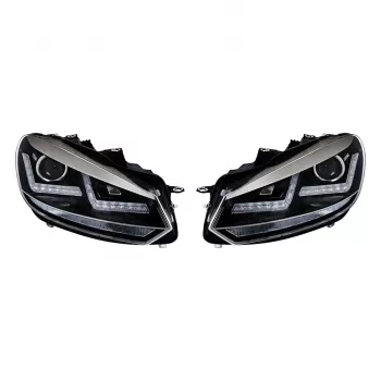 Osram LED HL 102-CM Priekiniai Žibintai Volkswagen Golf VI Chromas