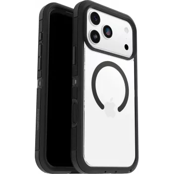 OtterBox Defender Series Pro XT Clear Camera Control Case, iPhone 17 Pro Max, skaidrus/juodas