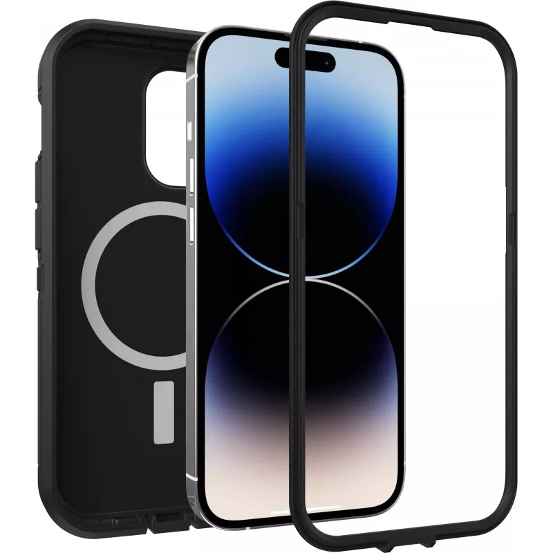OtterBox Defender Series XT nugarėlės dangtelis Apple iPhone 14 Pro - juodas, suderinamas su MagSafe, tvirta apsauga 77-89121