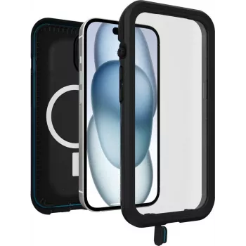 OtterBox FRE MagSafe apsauginis dėklas, skirtas Apple iPhone 15 – juoda